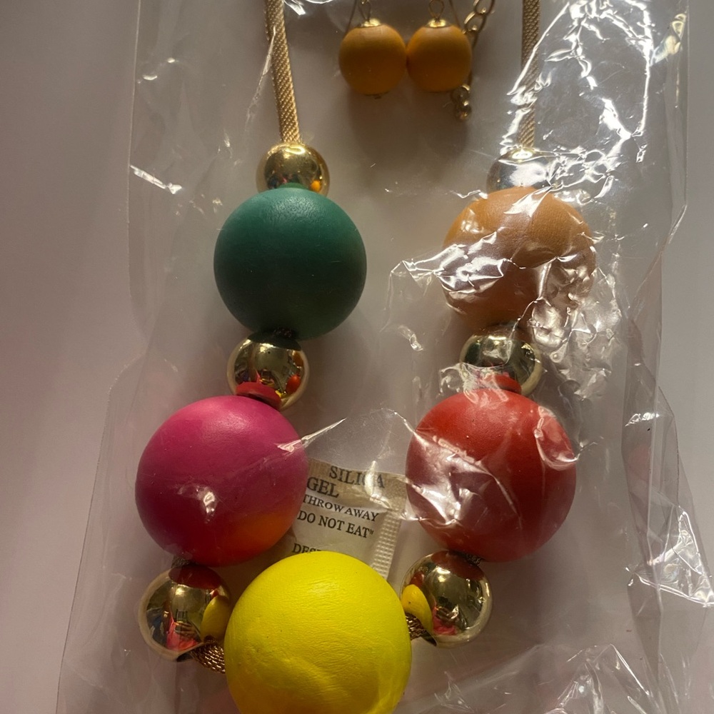 Colorful Beaded Necklace Set